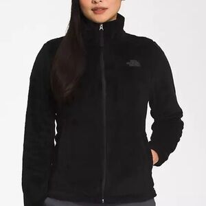 Women’s Northface zip up jacket. Black. Size Medium.